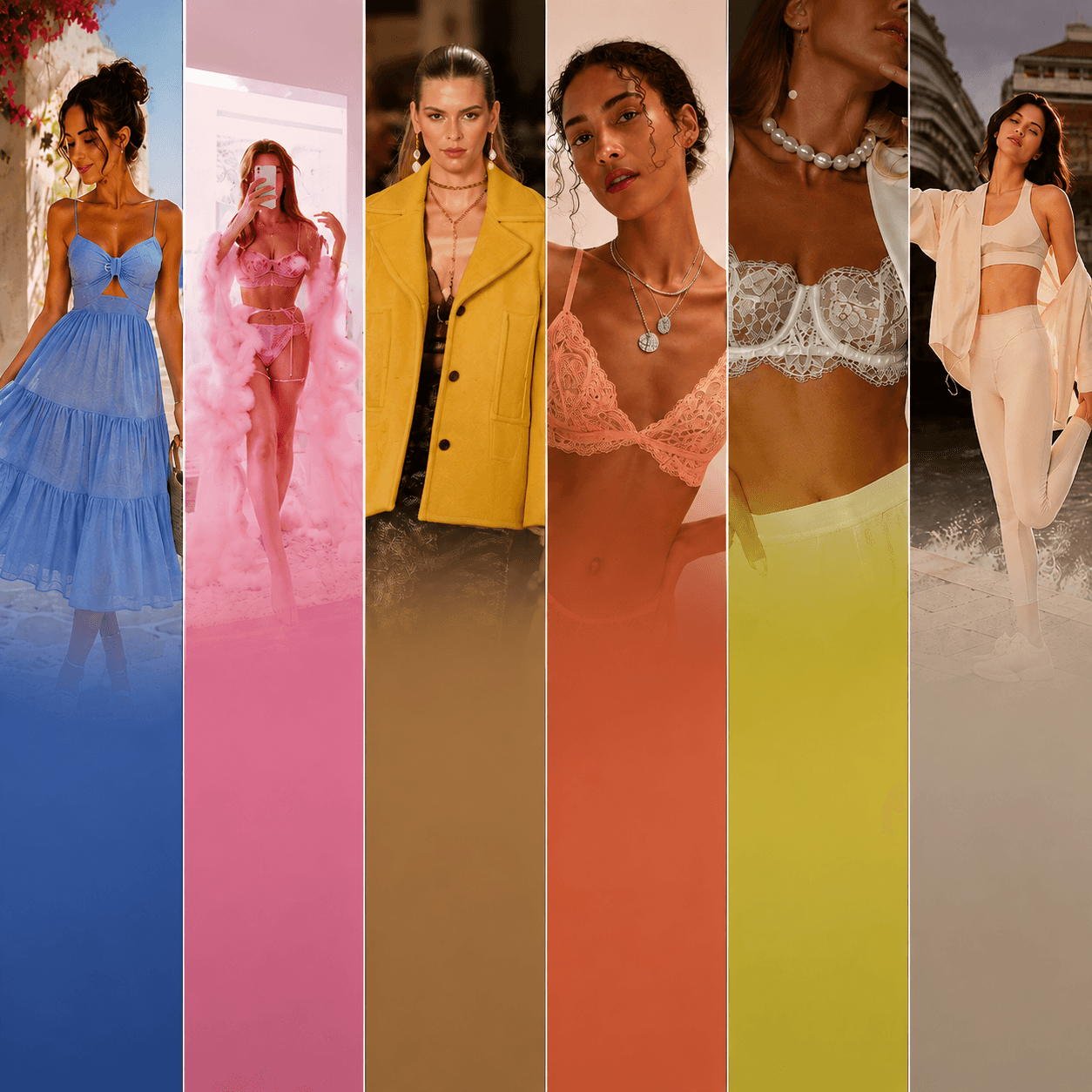 As seis cores do Verão 26/27 em looks